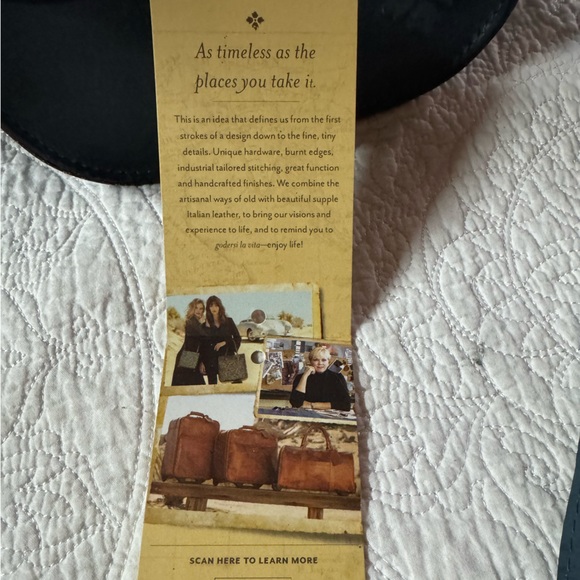 NWT Patricia Nash Leather Crossbody Indigo Blue Small Saddlebag - Picture 4 of 9